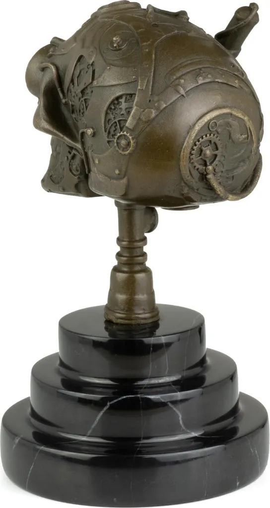 Objet de Décoration Crâne Moritz - Bronze Massif pour Intérieur Chic