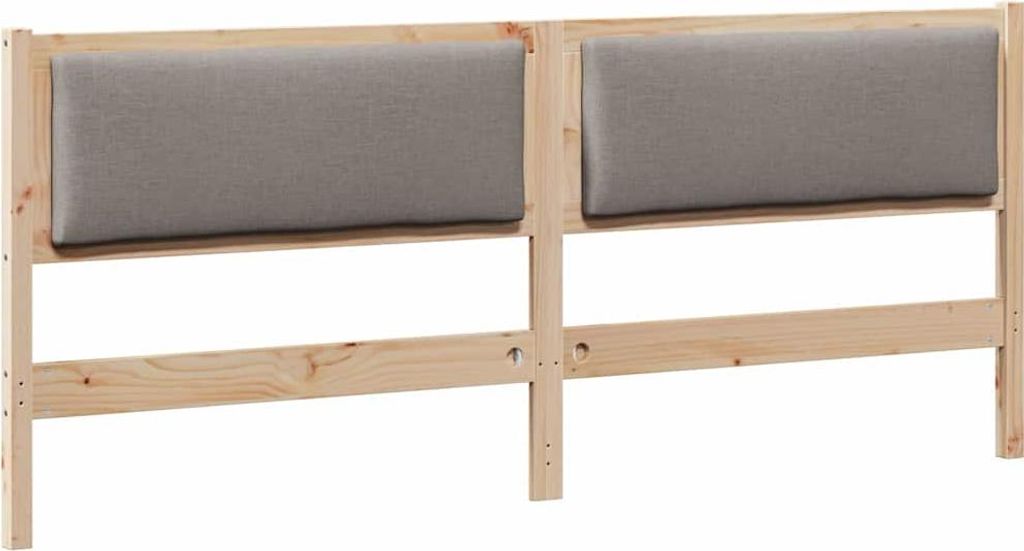 vidaXL Kopfteil Sonstiges Braun 200 cm Massivholz Kiefer