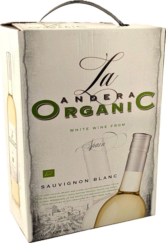 La Andera Sauvignon Blanc Weißwein 11,5% Vol. 3L BiB - Produktbild 