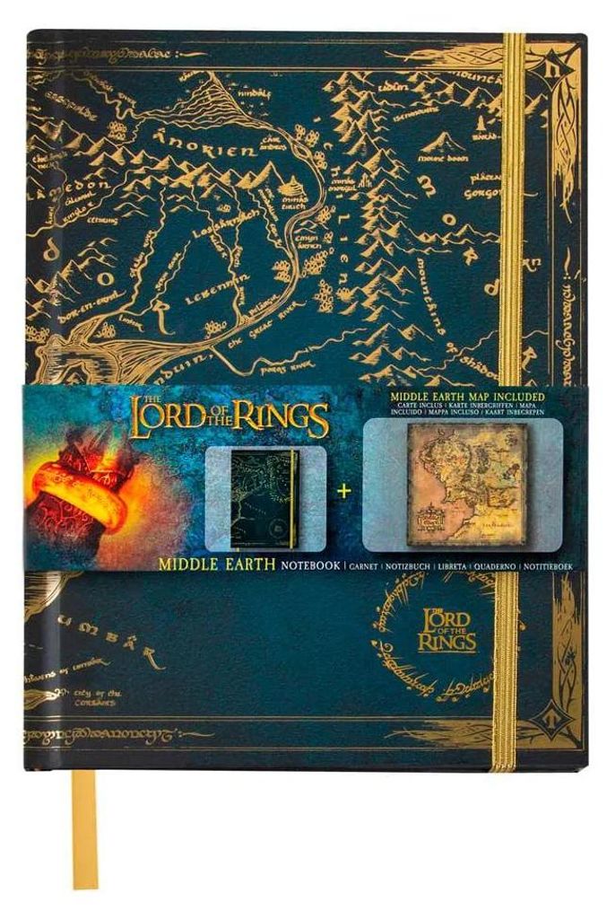 Cinereplicas Herr der Ringe Notizbuch Map of Middle Earth