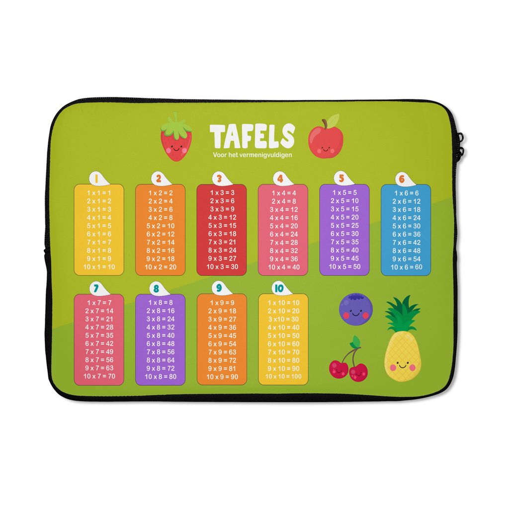 MuchoWow Laptop Hülle 13 Zoll Kinderzimmer - Lernen - Tische - Kinder - Jungen - Mädchen - Kinder Laptoptasche - Laptophülle - Sleeve - Rundum...