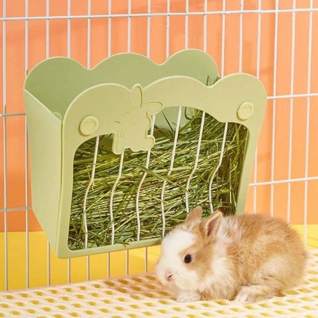 Mangeoire à foin suspendue pour cage de lapin et petit rongeur