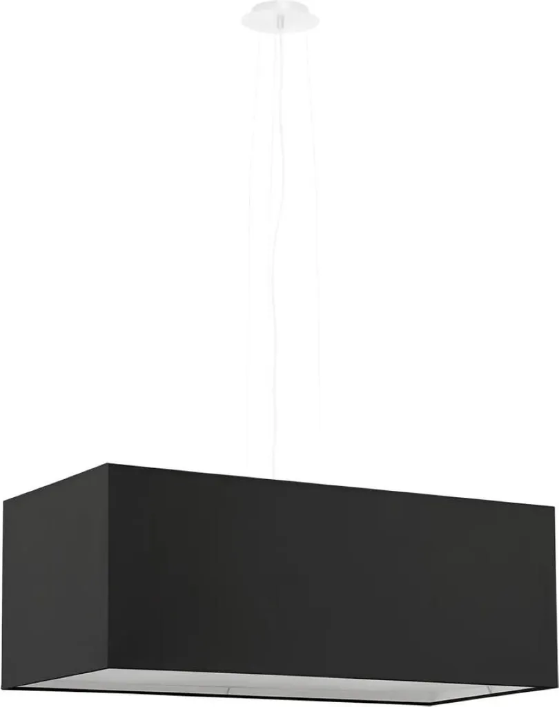 Lustre SANTA BIS 80 Noir : Éclairage Puissant et Anti-Éblouissement E27