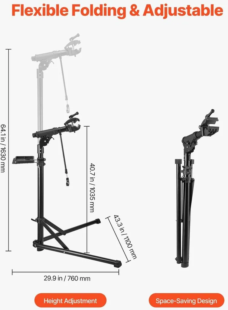 Support de réparation vélo ergonomique contre le mal de dos