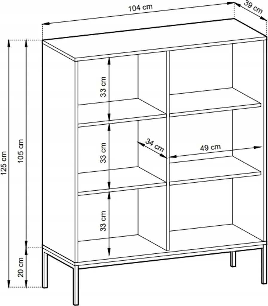 Commode 100 cm Galla pour optimiser le rangement de votre salon