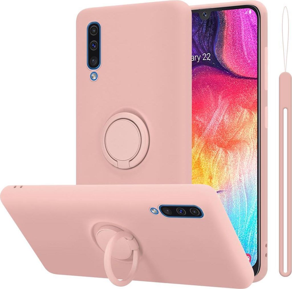 Cadorabo Hülle für Samsung Galaxy A50 4G / A50s / A30s Schutz Hülle in Rosa Handyhülle TPU Etui Case Cover