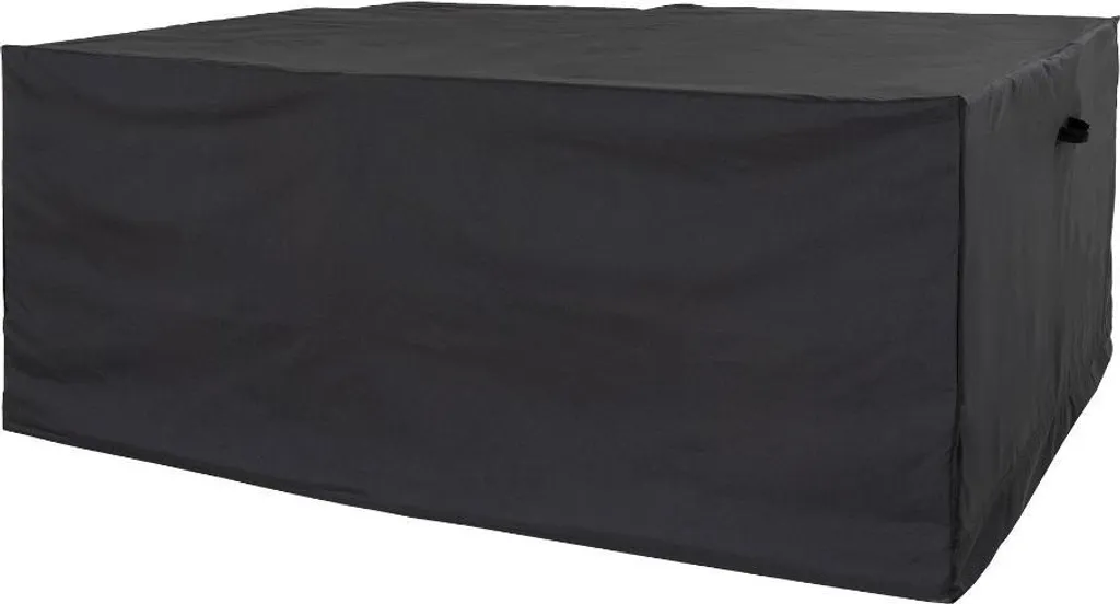 Housse salon de jardin imperméable luxe avec fixation renforcée noir