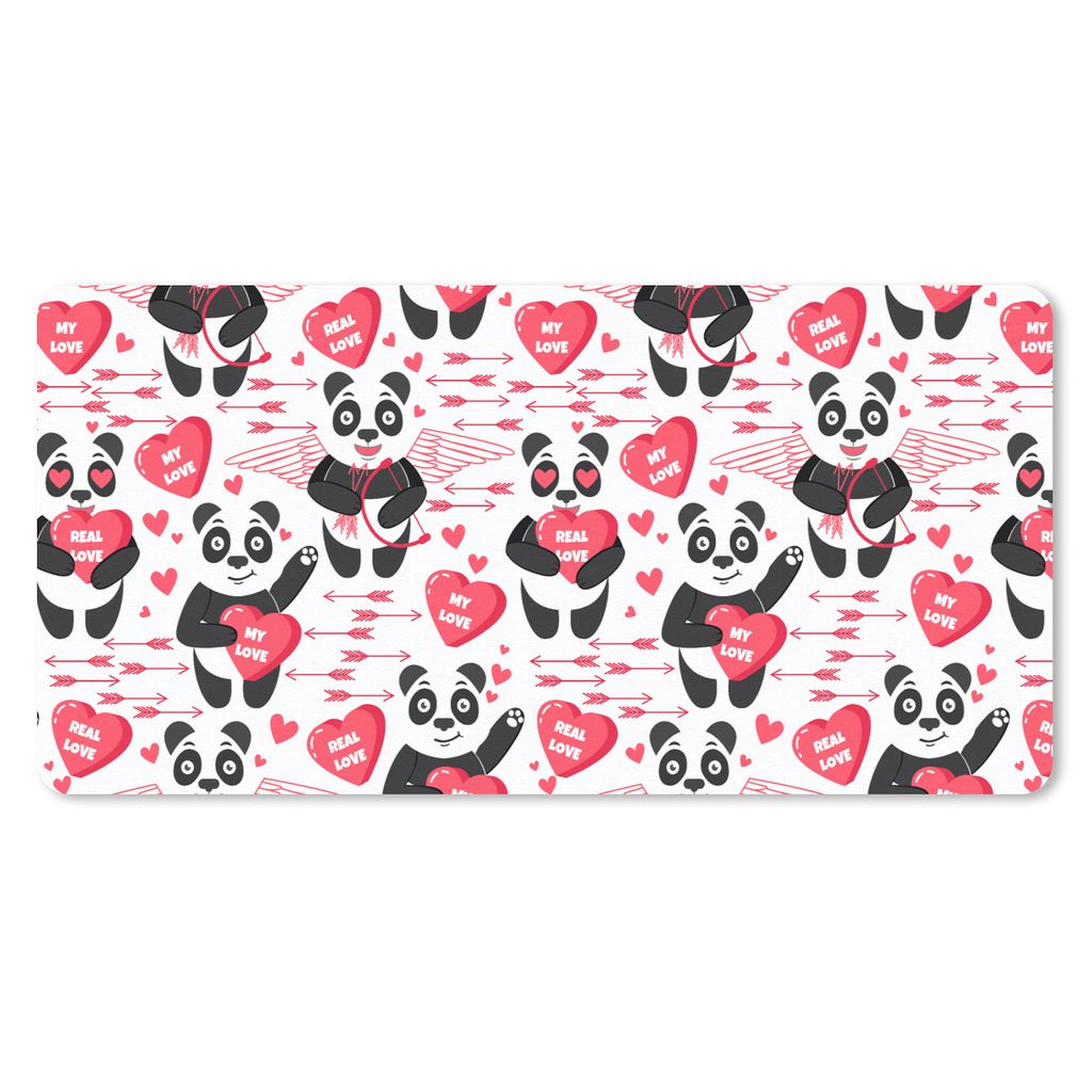MuchoWow® Schreibtischunterlage Panda - Liebe - Beziehung Produktbild 