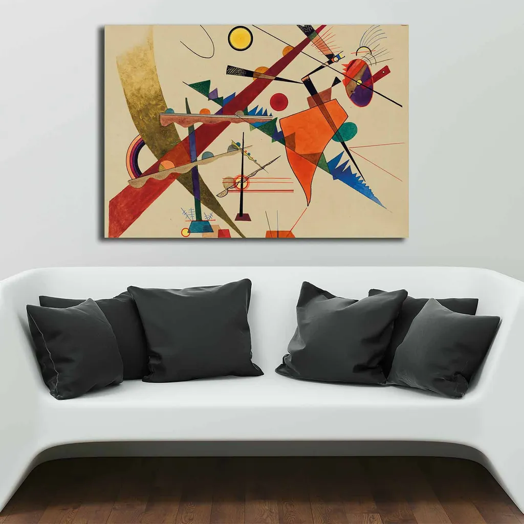 Wallity, 70100KANDINSKY003- VSL1138, Colorato, Quadri su tela, 70 x 100 cm, 100% tela