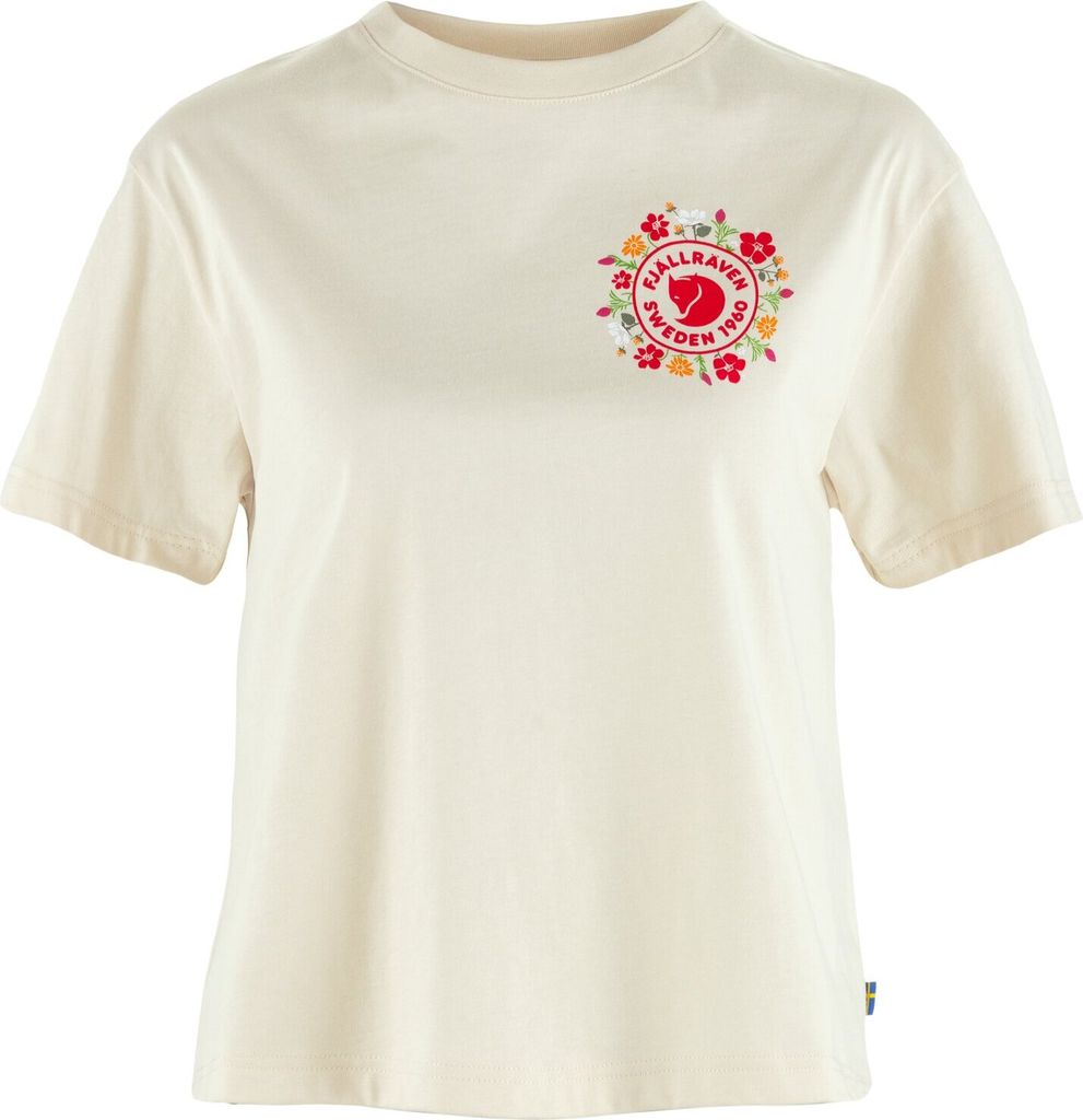 FJÄLLRÄVEN Fjällblomster Logo T-Shirt W CHALK WHITE CHALK WHITE XL