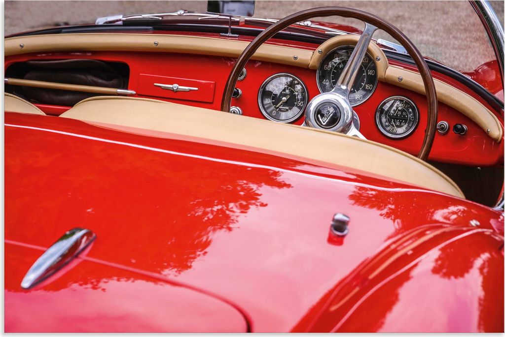 ARTland Wandbild Alu für Innen & Outdoor Oldtimer Lancia Aurelia B24 Größe: 60x40 cm