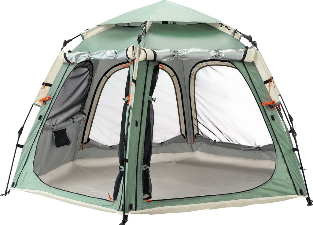 Qunature Wurfzelt Campingzelt 2 Personen Pop-Up Zelt Wasserdicht Winddicht Faltzelt mit Abnehmbarer, Automatisches Schnellaufbauzelt, Hellgrün