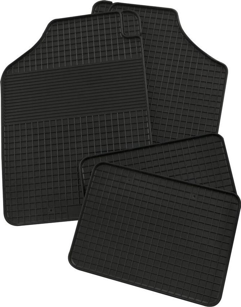 Petex Fußmattensatz oder Uni-Car Gummimatte Anthrazit Gr.2 Anthrazit