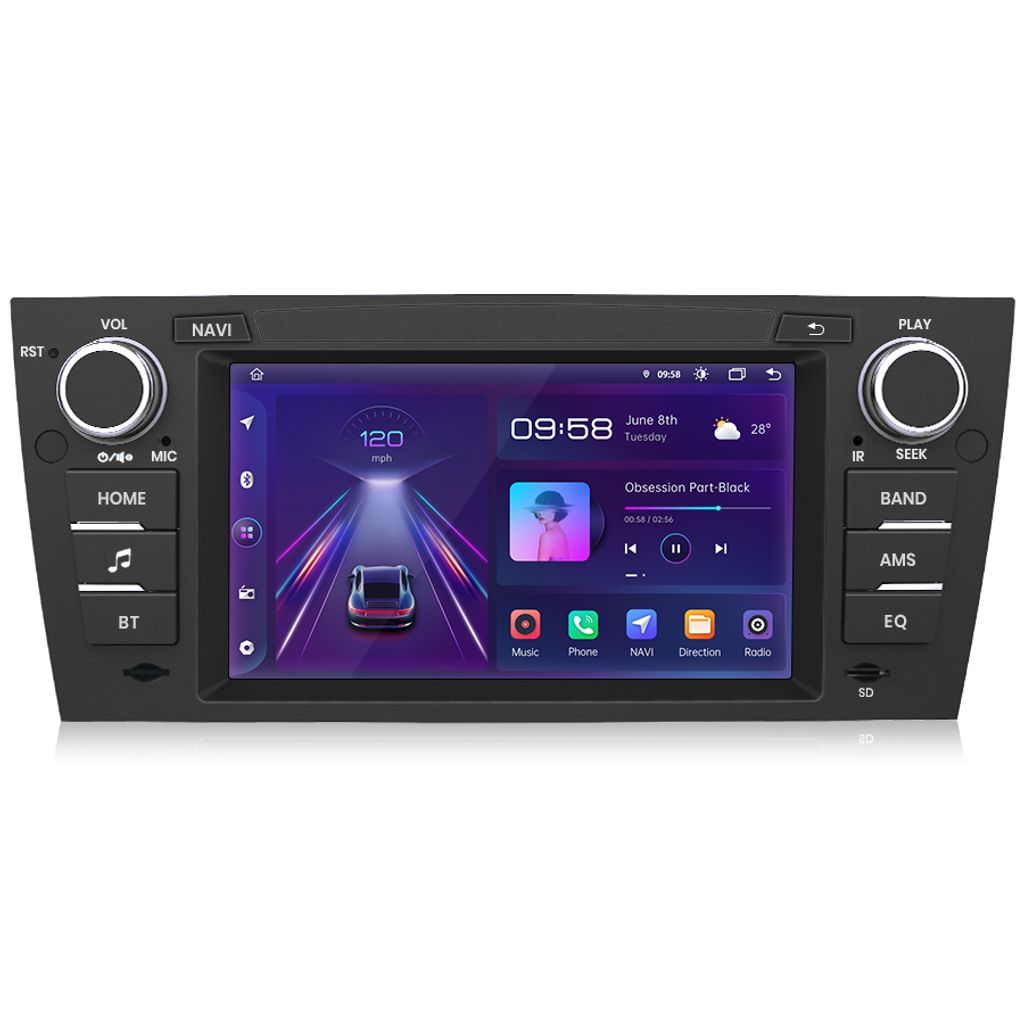 9''WIFI BT 1+32G 4Core GPS SWC RDS radio DAB NAVI pour BMW Image du produit 