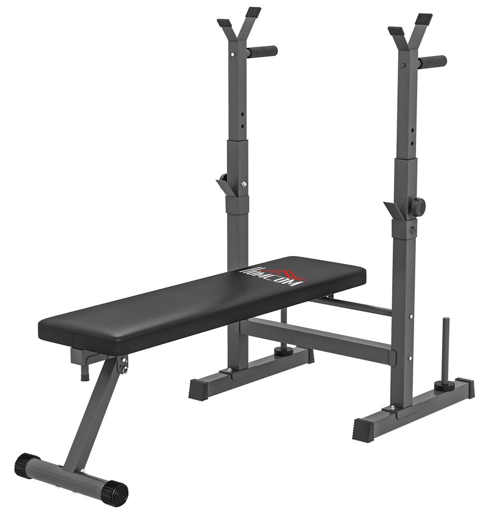 HOMCOM Verstelbare, opklapbare halterbank met bewaarruimte Productafbeelding 