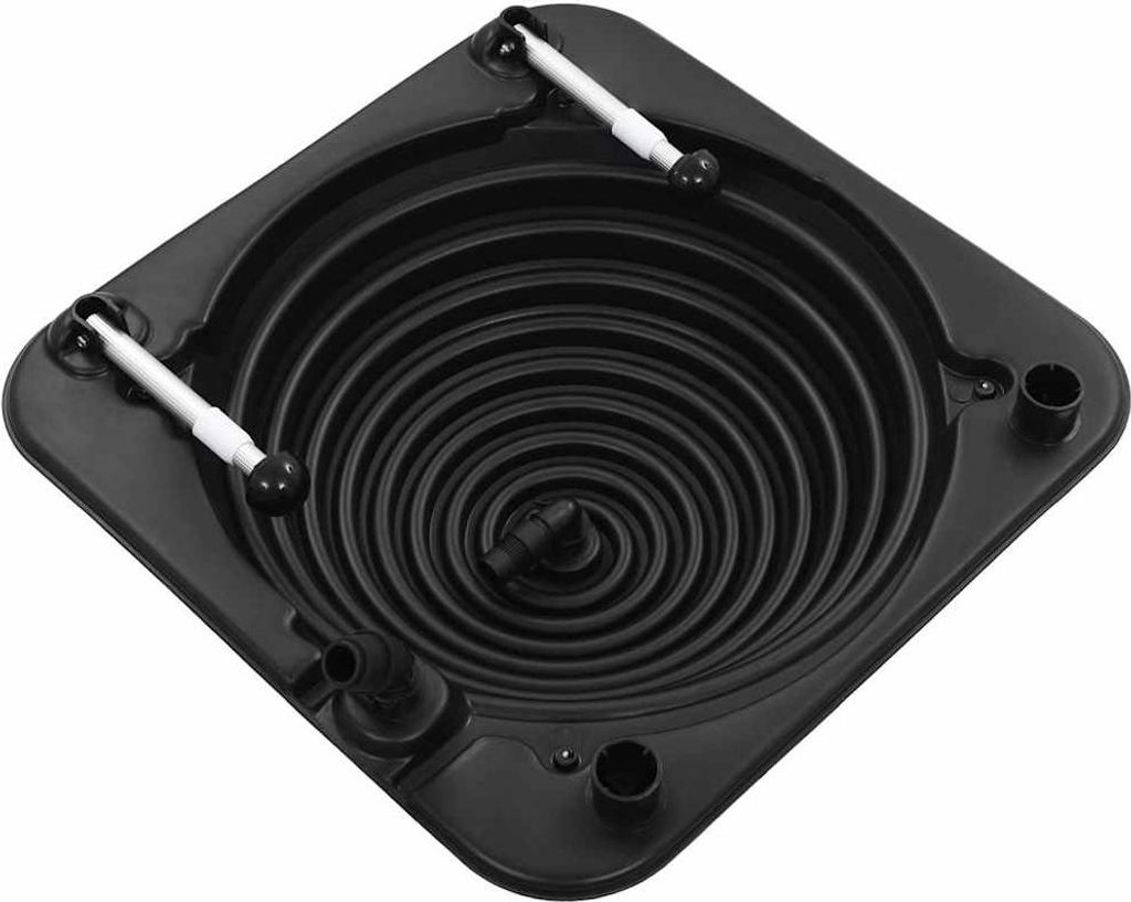 vidaXL Solar-Poolheizung 75 x 75 x 36 cm HDPE Aluminium