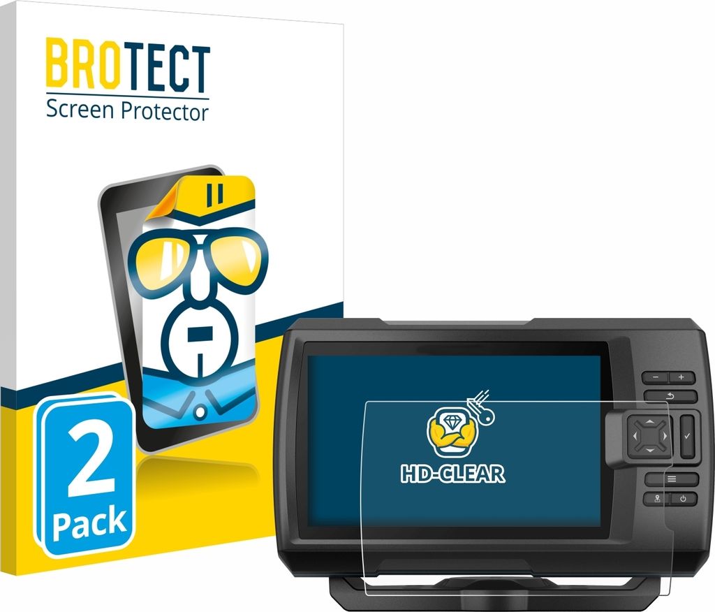 2x Für Garmin Striker Vivid 7cv Schutzfolie BROTECT Displayschutz Display Schutz Folie Klar Transparent