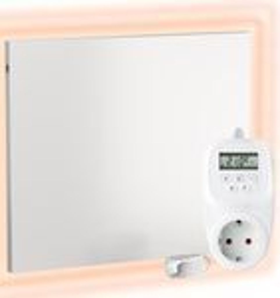 UMBRELLA Infrarot Wandheizung mit Thermostat [INKL. TH12 Thermostat] – Infrarotheizung Wandmontage Heizkörper – Carbon Crystal Infrarotheizu...