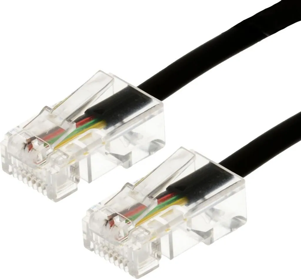 Cavo ISDN Helos 014096 RJ45 8P4C 3 Metri Nero - Alta Qualità