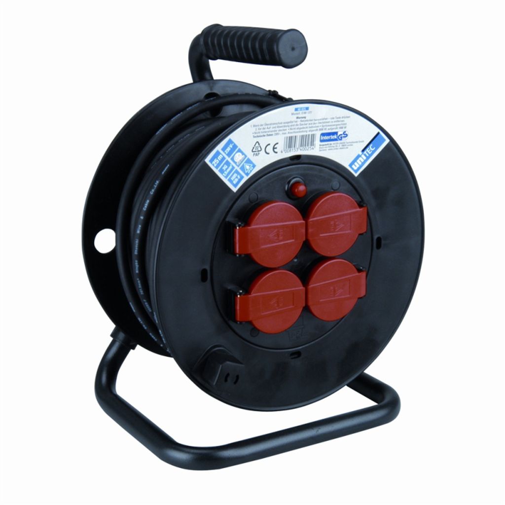 UNITEC Kabeltrommel IP44 H05RR F3G1 5mm 25m Kaufland de UNITEC Kabeltrommel IP44 H05RR F3G1 5mm 25m Kaufland de