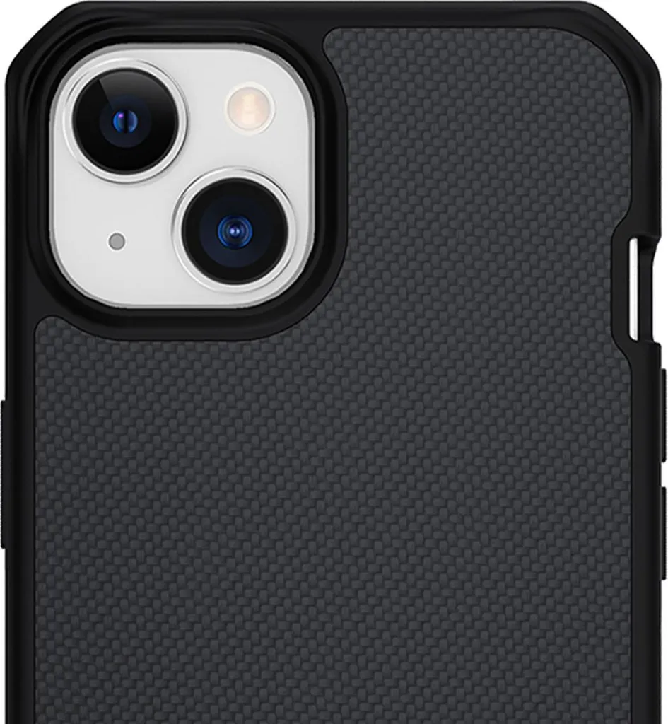 Coque iPhone 14 ITSKINS Ballistic R Nylon Noire - ITBALNYLIP14BK