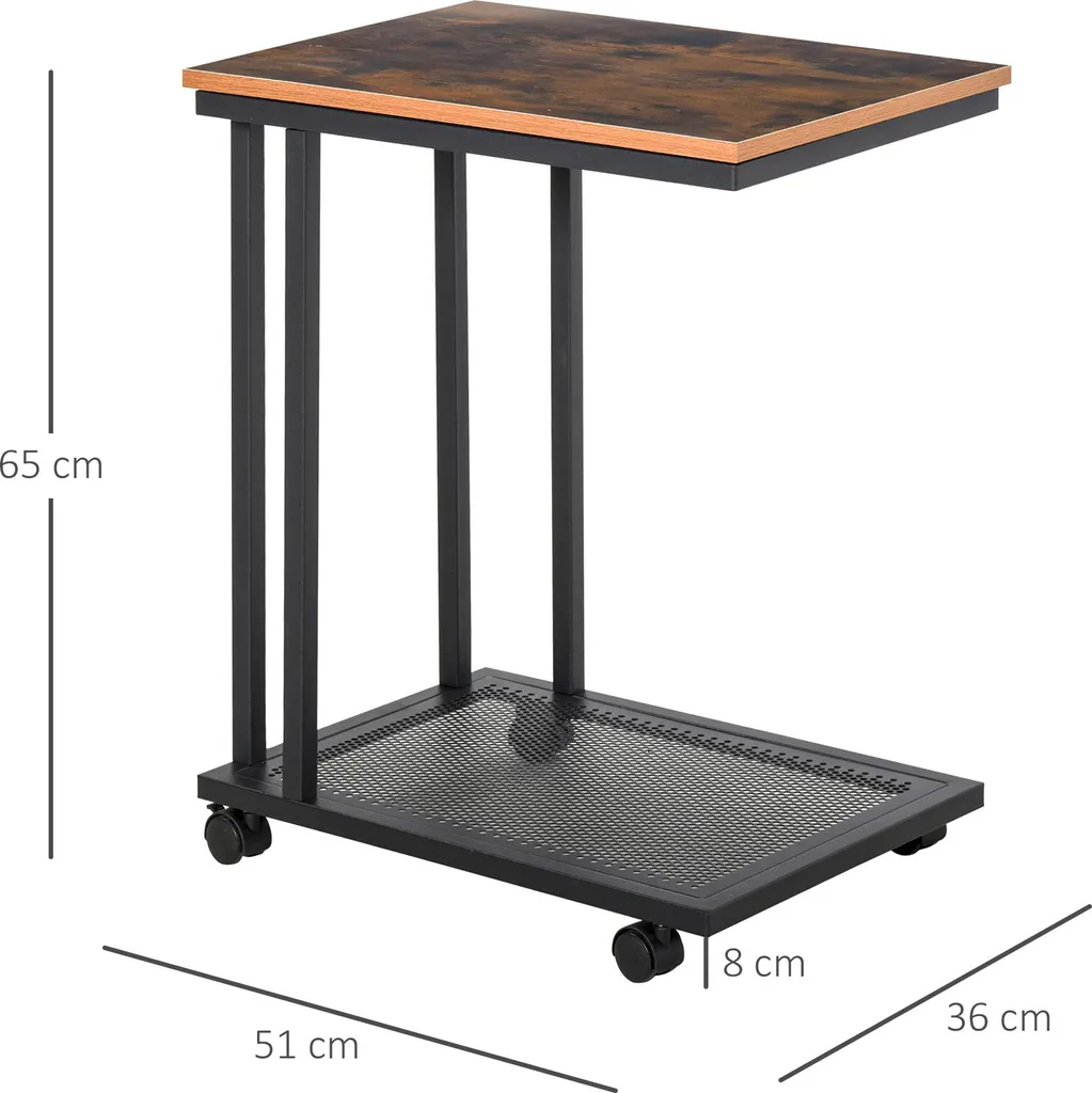 Table de chevet industrielle pour chambre ou table de salon - 3