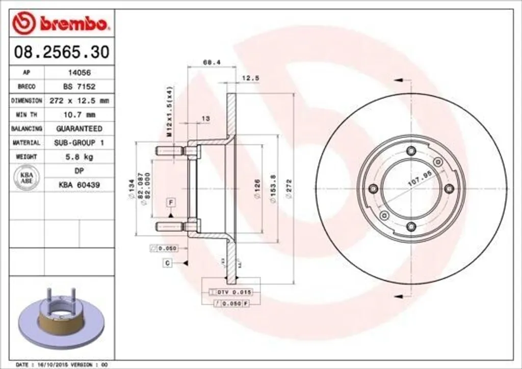 Disques de frein Brembo Alfa Romeo contre les vibrations au freinage