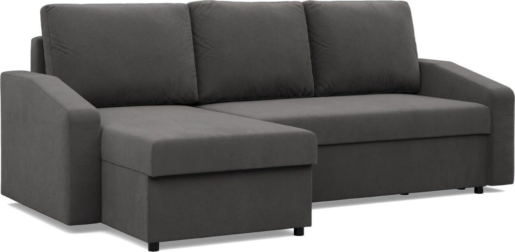 Ecksofa mit Schlaffunktion,  Grau Produktbild 