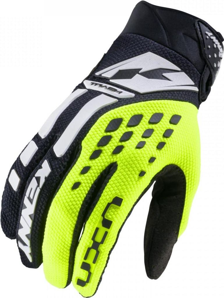 Kenny Racing Track XL Cross/Enduro Handschuhe Neon Gelb/Schwarz/Weiß