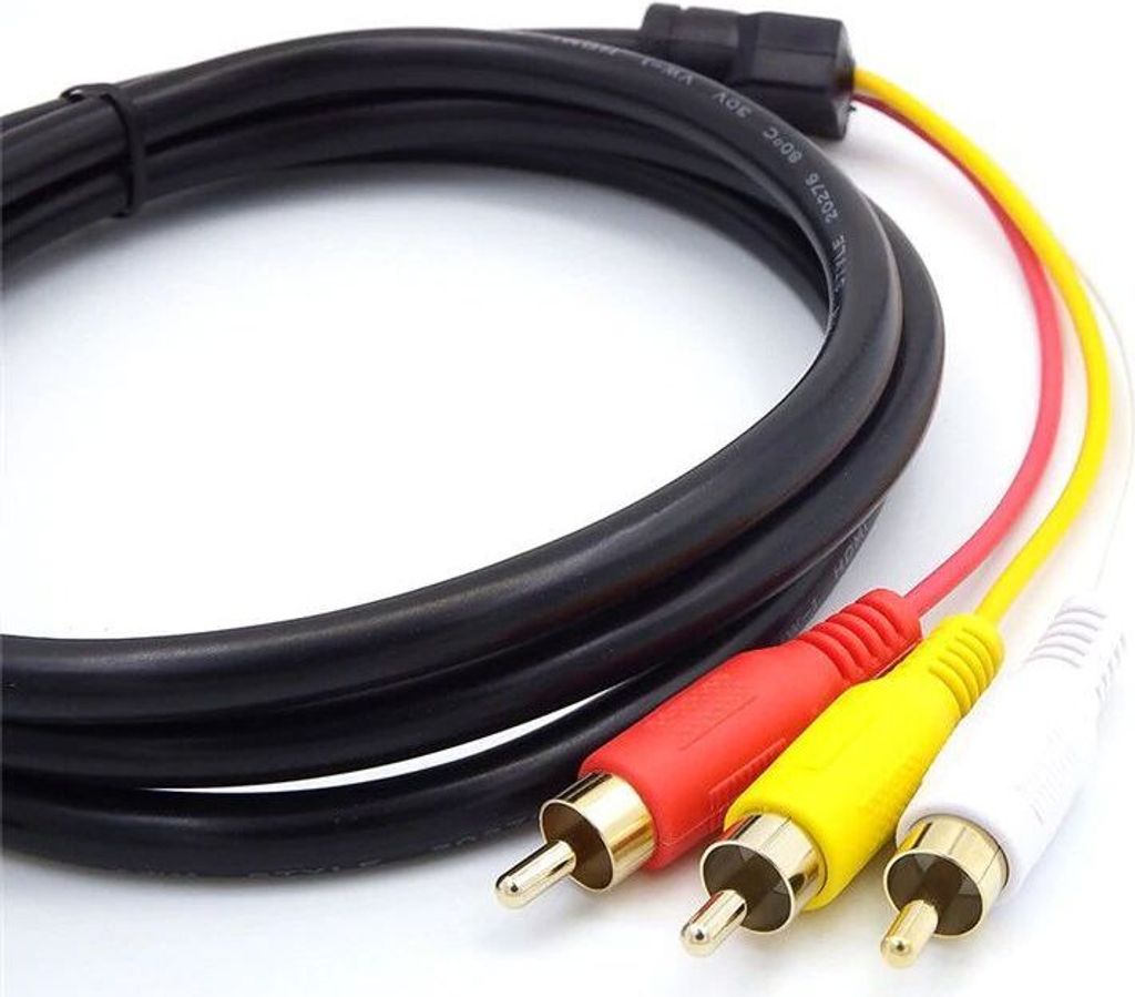 HDMI zu 3RCA Scart Adapter Kabel Audio Video TV Chinch Produktbild 5