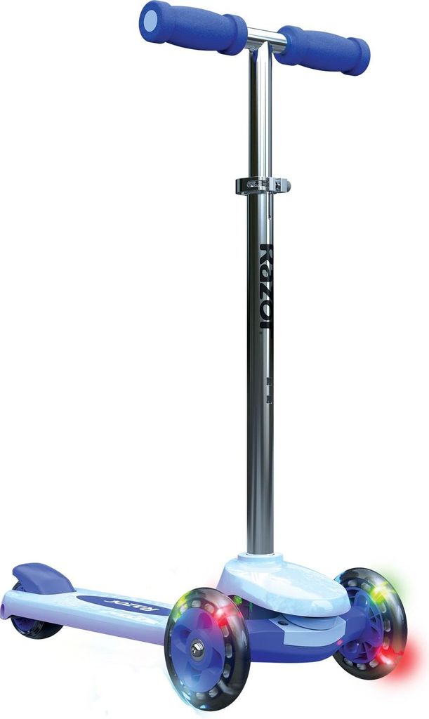 Razor Rollie Dreirad-Roller für Kinder ab 30 Monaten, LED-Licht, Blau