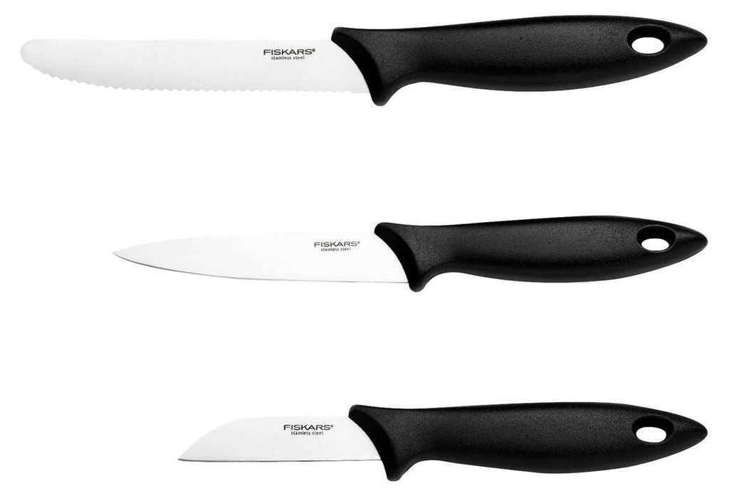 Fiskars Gemüsemesser-Set, 3-teilig, Schälmesser, Produktbild 