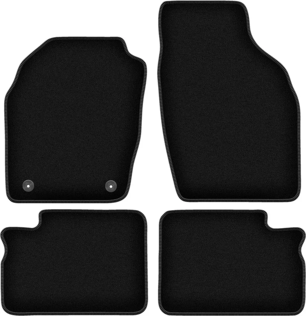 Tappetini Auto per Suzuki Wagon R+ Hatchback 98-10 Velluto Nero 4pz