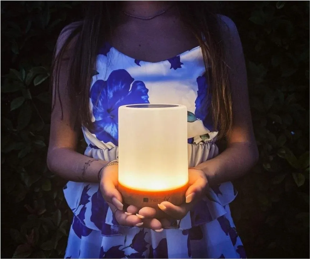 Lampe RGB portable Techly à commande tactile et batterie longue durée