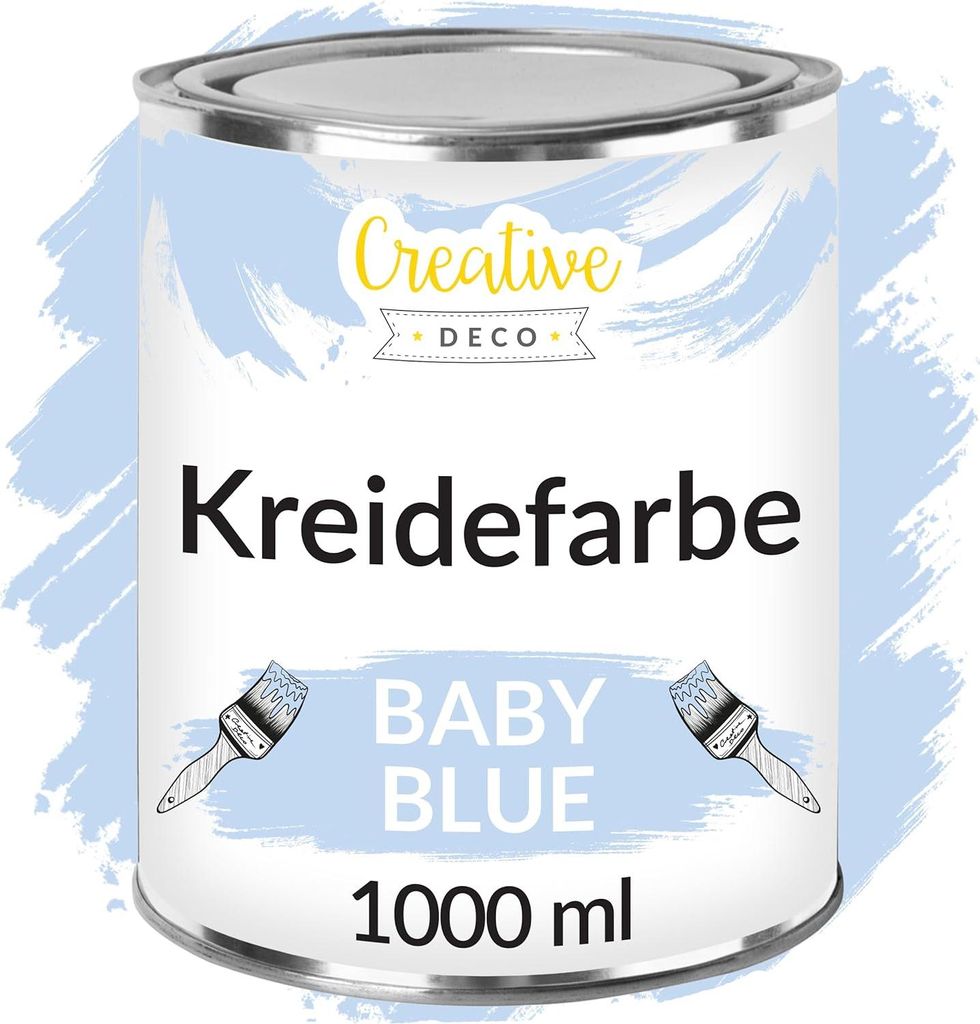 Creative Deco Farba Kredowa Niebieski Jasny | 1000 ml | Zdjęcie produktu 