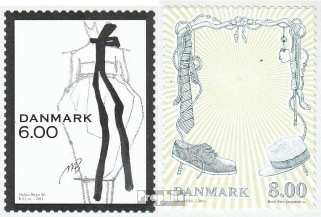 Briefmarken Dänemark 2011 Mi 1662-1663 (kompl.Ausg.) Produktbild 
