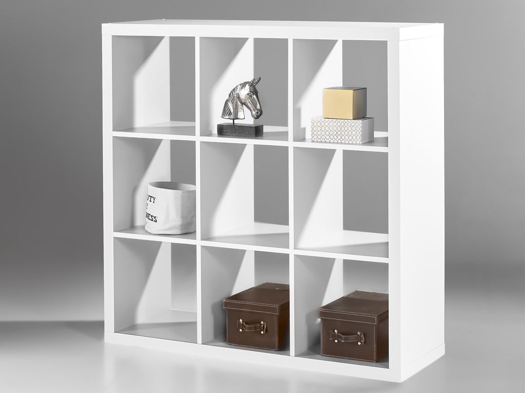 Raumteiler Bücherregal Raumtrenner Regal Holzregal Standregal "Portia III"