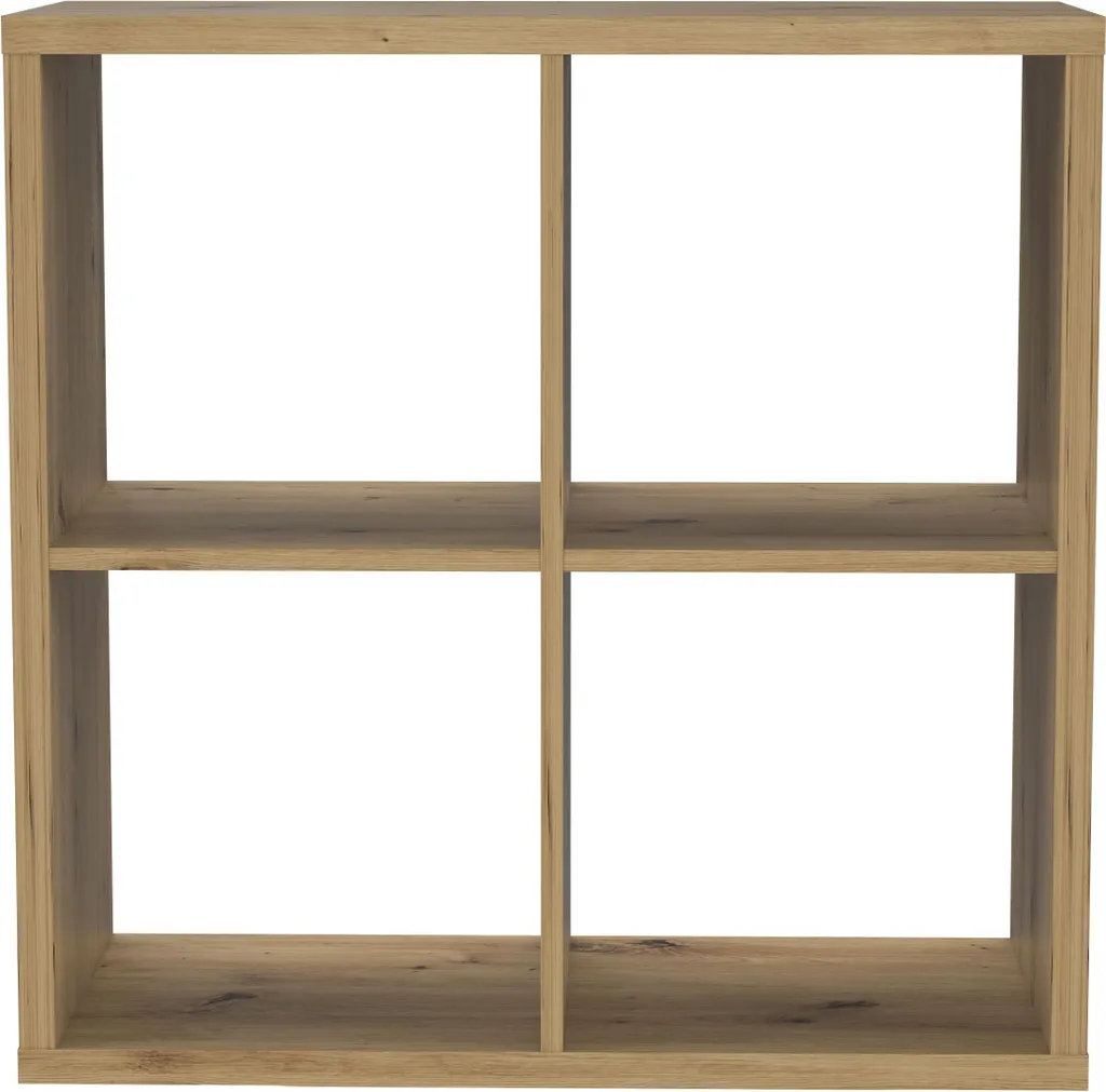 Casa Dolce MARKO 4 Étagère Chêne 73x33x73 cm Style Scandinave 4 Casiers