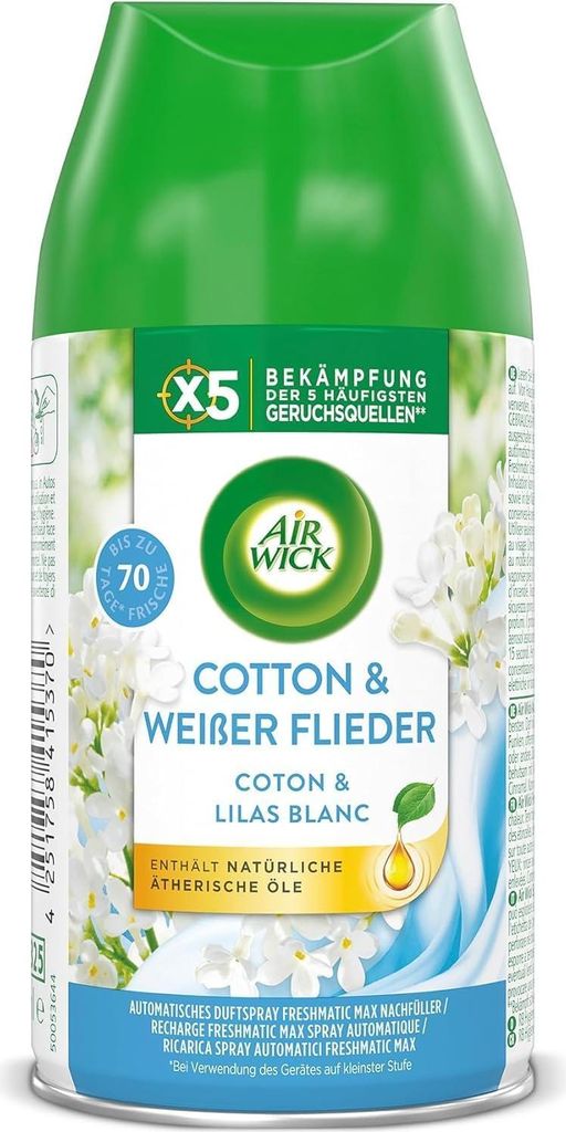 Air Wick Freshmatic Max Nachfüller Baumwolle & Weißer Flieder 250ml