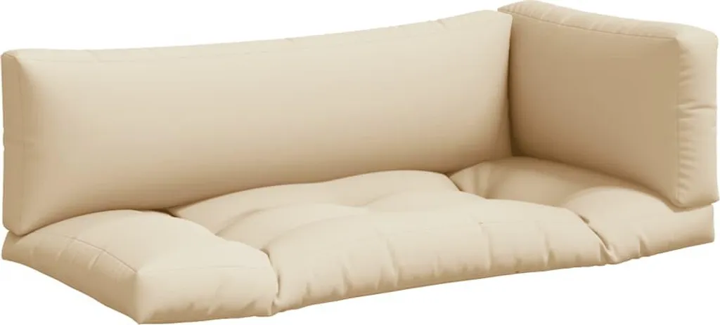 Cuscini Pallet 3 Pezzi Beige: Rinnova il Tuo Outdoor con Stile Minimal - 1