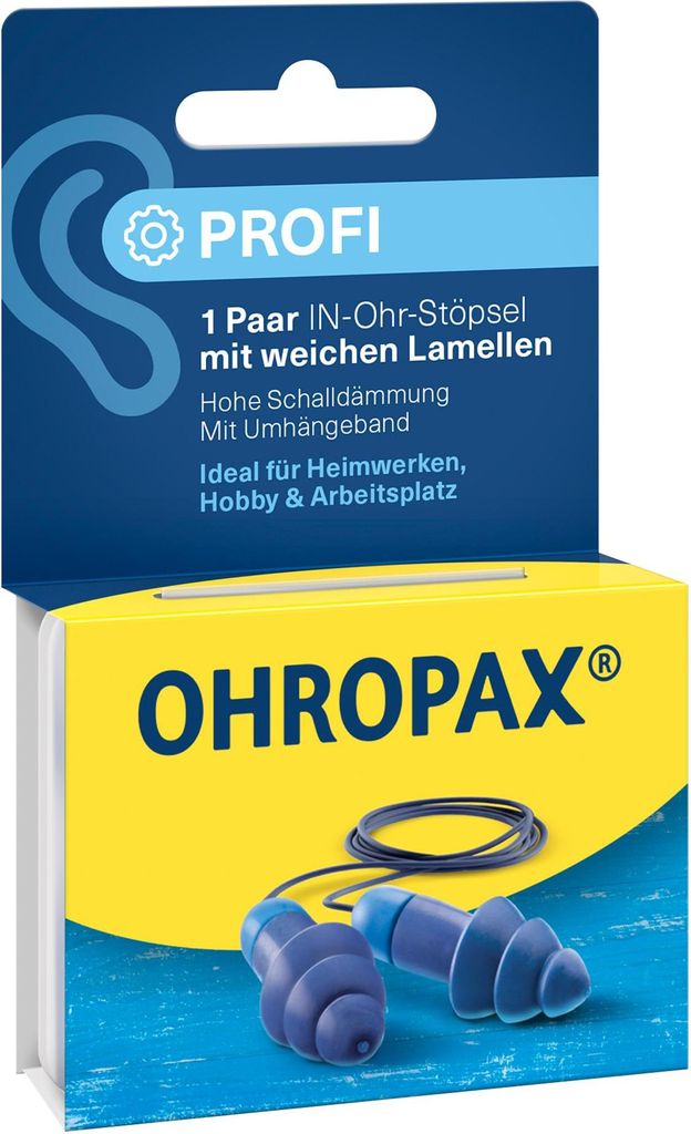 OHROPAX Tapones para los oídos profesionales, tipo lámina, Imagen del producto 