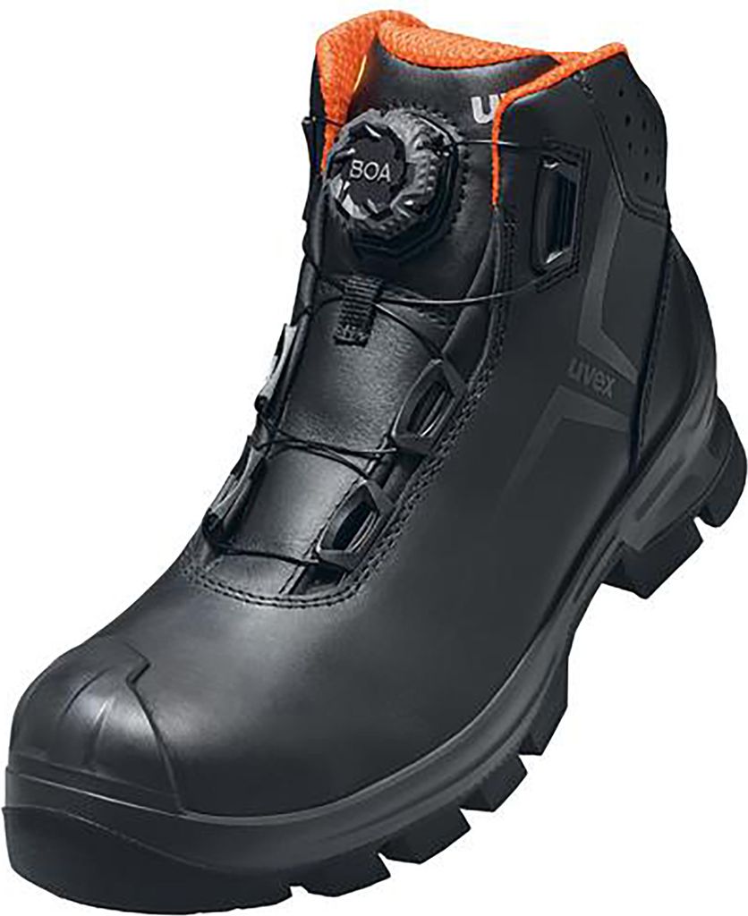 uvex 2 MACSOLE Stiefel S3 schwarz, orange Weite 11 Gr. 35