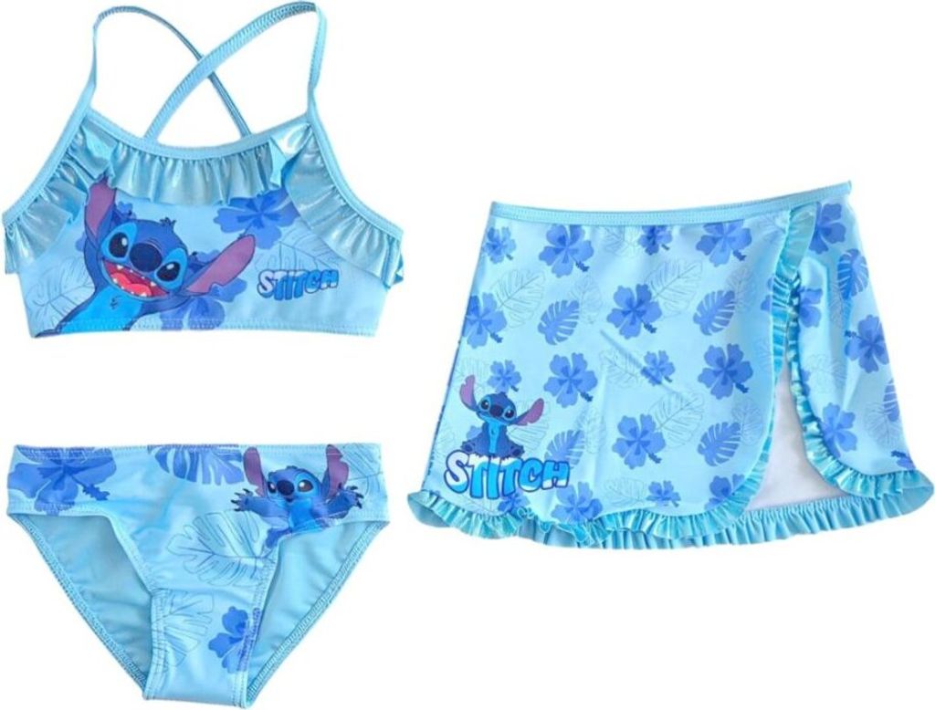 Lilo & Stitch Bikini-Set mit Rock – Leaf Design 4/5 Jahre Produktbild 