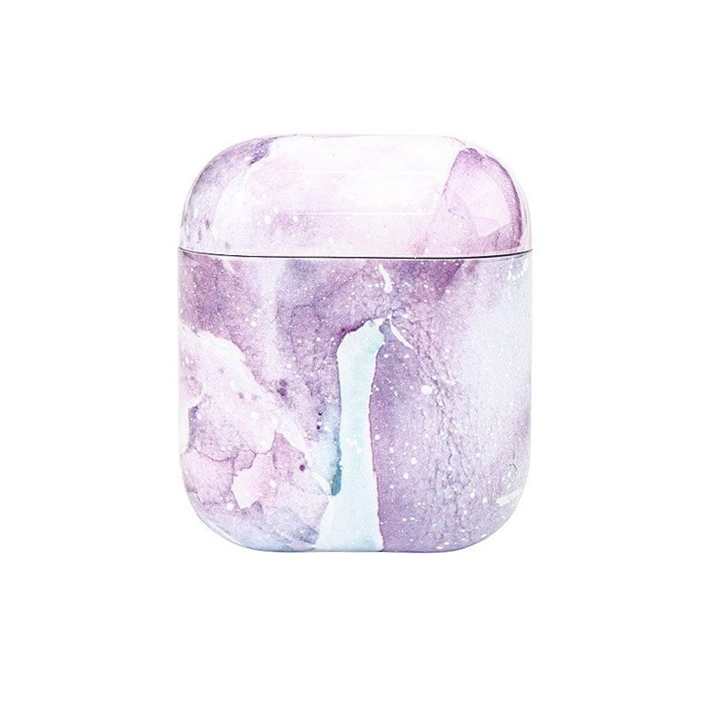 Schutzhülle für AirPods - Lila Aquarell