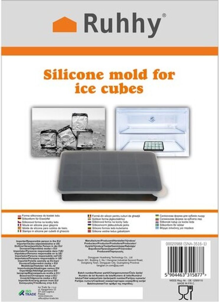 Ruhhy 20988 Silikonová forma na led 15 kostek Obrázek produktu 12