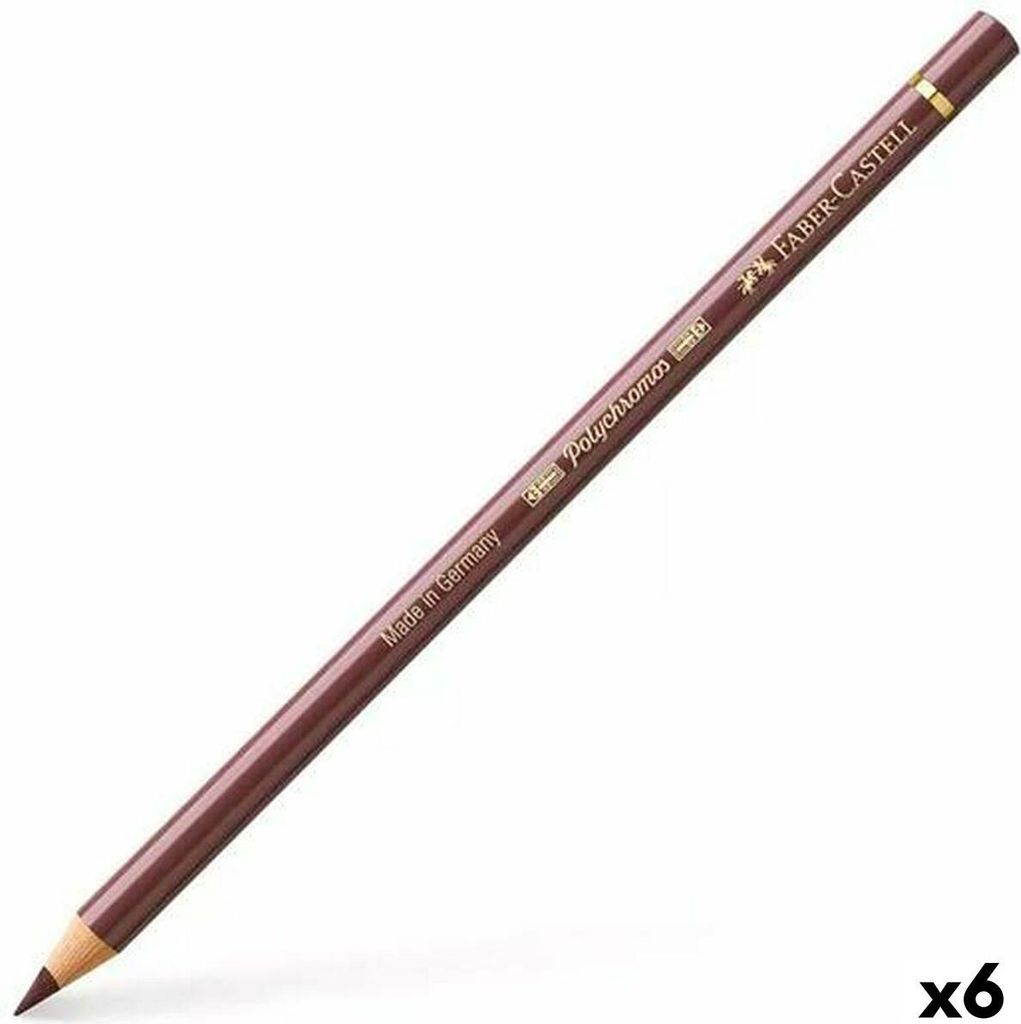 Bleistift Faber-Castell Polychromos 176 Van-Dyck Braun (6 Stück)
