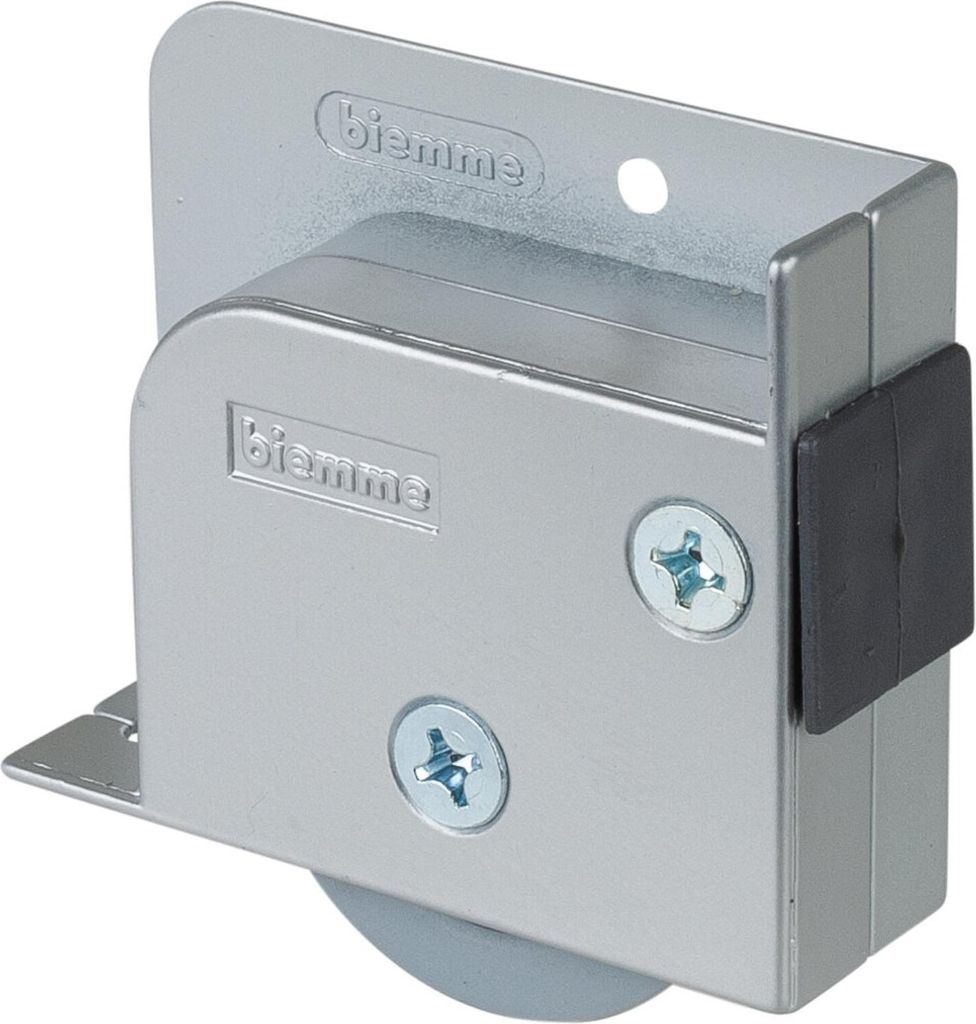 BS Rollen Kastenrolle G93, Ø 50mm ohne Feststeller zum Anschrauben TPR, grau