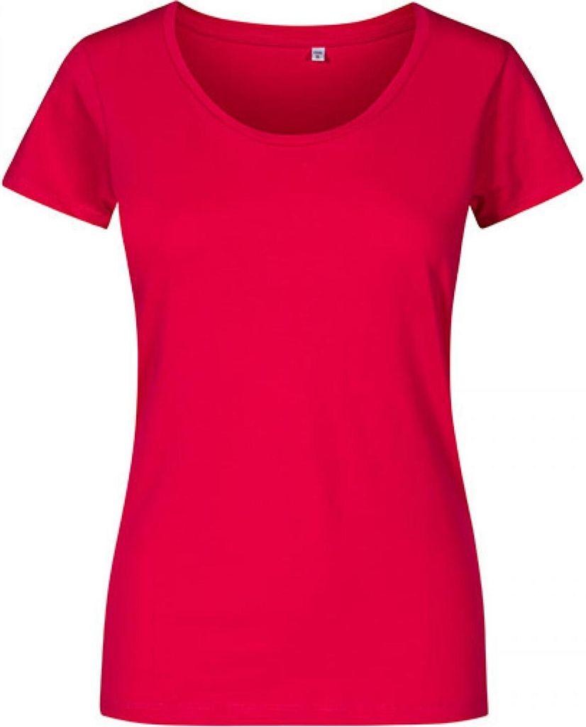 X.O Deep Scoop T-Shirt Damen, Pink, S