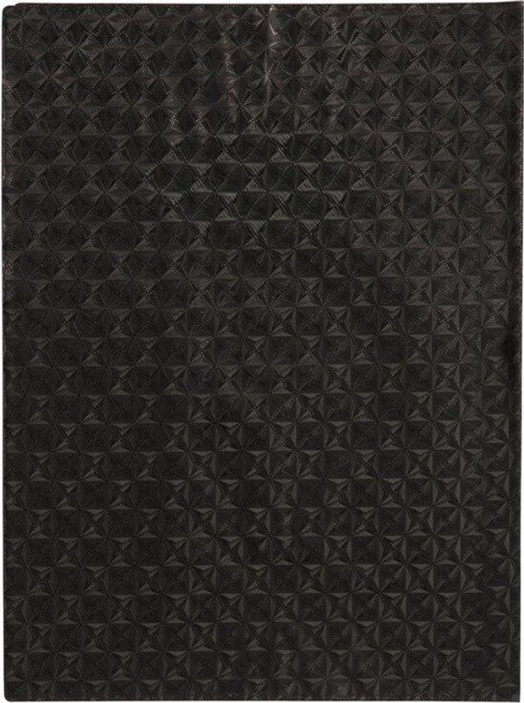 Ein Buchschutz mit einem schwarzen Diamantdesign - A4-Format - 21x297 cm - 18/100 - PVC - Kartenhalter reißbare Bucheinzüge