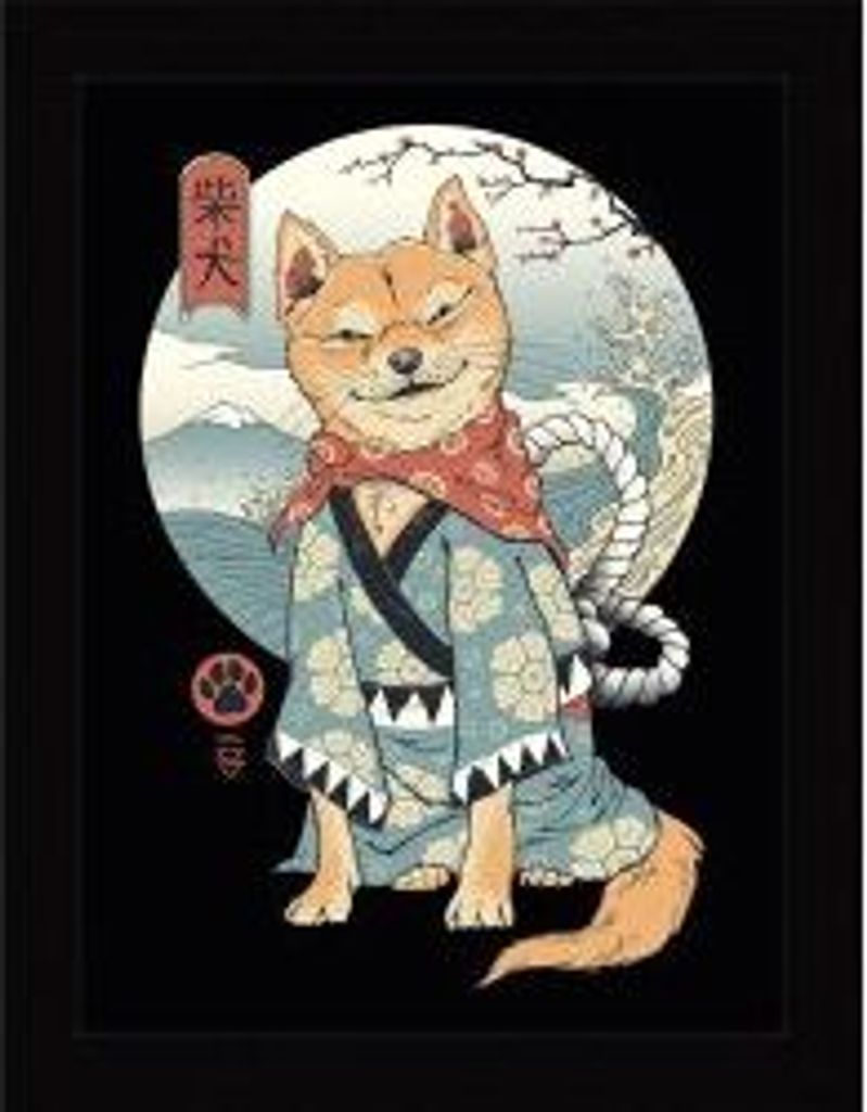 Vincent Trinidad - Shiba Inu - Gerahmter Kunstdruck